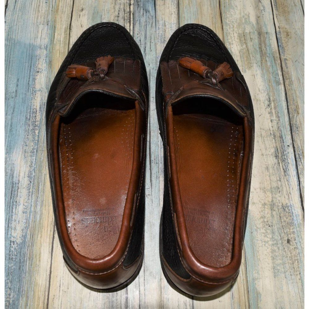Allen Edmonds Nashua Men's Tassel Loafers Size 11 Black Brown Dress Shoes - Picture 9 of 10
